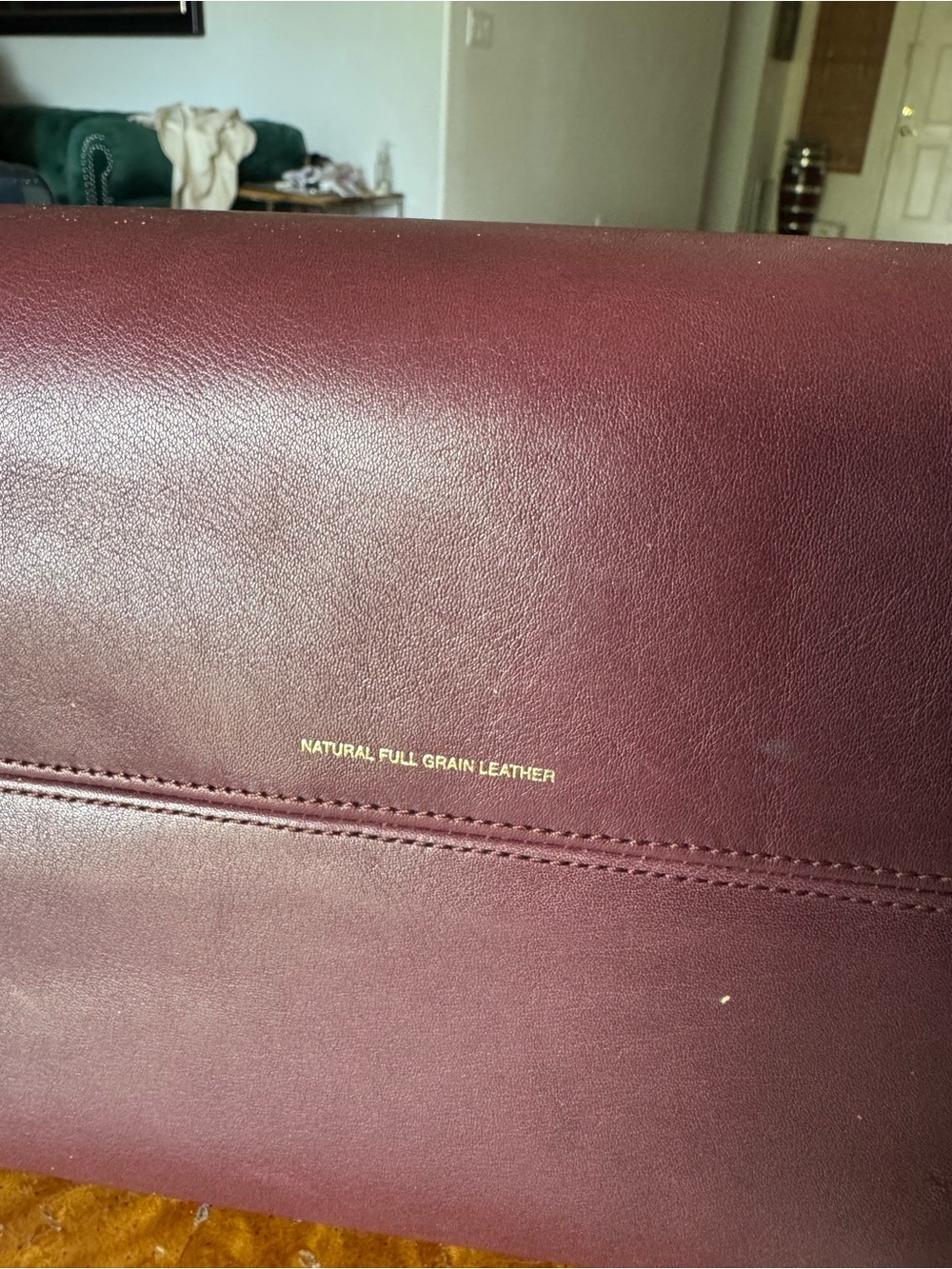 Soft Empire Carryall Bag 40 Coach Leather Satchel Bag in Burgundy - Picture 7 of 14